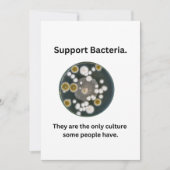 Carte Bactérie de support (Devant)