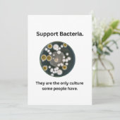 Carte Bactérie de support (Debout devant)