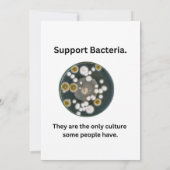 Carte Bactérie de support (Dos)