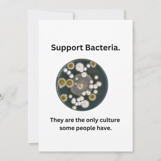 Carte Bactérie de support (Dos)