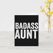 Carte Bad Aunt Gift Funny New Aunt Idea New Niece Nephew (Fleur jaune)