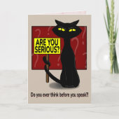 Carte Bad Boogie Funny Thank You Card (Devant)