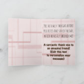Carte Bad Boogie Funny Thank You Card (Intérieur)