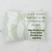 Carte Bad Boogie Funny Thank You Card (Intérieur)