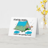 Carte Bad Day camping (Fleur jaune)