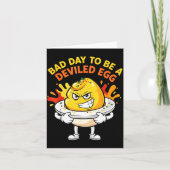 Carte Bad Day To Be A Deviled Egg Funny Thanksgiving Din (Devant)