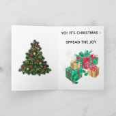 CARTE BAD SANTA CHRISTMAS CARD (Intérieur)