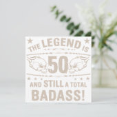 Carte Badass 50e anniversaire (Debout devant)