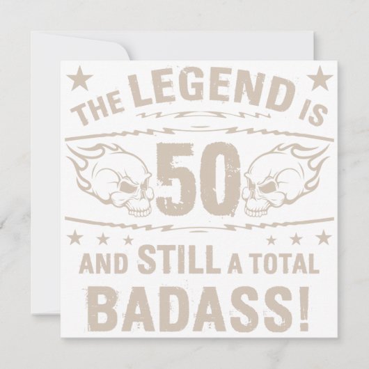 Carte Badass 50e anniversaire (Devant)
