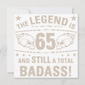 Carte Badass 65e anniversaire (Devant)