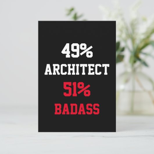 Carte Badass Architect (Debout devant)