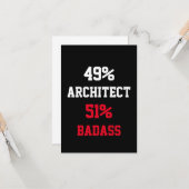 Carte Badass Architect (Devant/Arrière en situation)