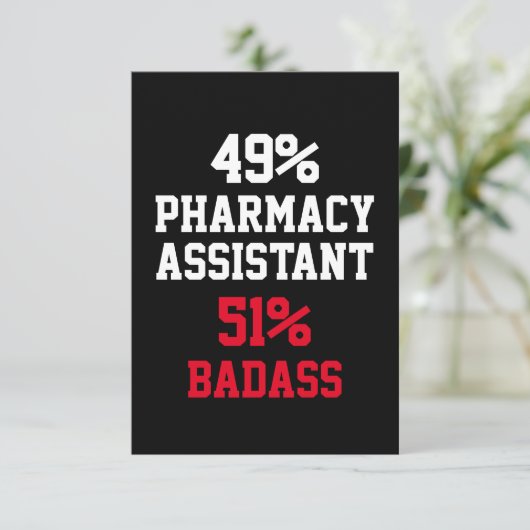 Carte Badass Assistant en pharmacie (Debout devant)