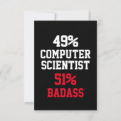 Carte Badass Computer Scientifique (Devant)