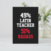 Carte Badass de l'enseignant latin (Debout devant)