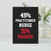 Carte Badass d'infirmière praticienne (Debout devant)
