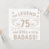 Carte Badass du 75e anniversaire (Devant/Arrière en situation)