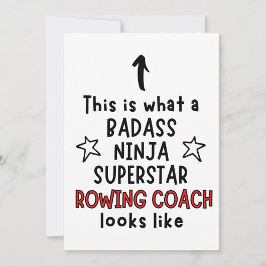 Carte Badass, Ninja, Superstar, entraîneur (Devant)