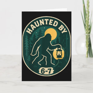 Carte Badge Halloween Lanterne Bigfoot 6-7 Hanté