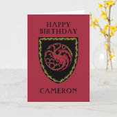 Carte Badge HOUSE OF THE DRAGON (Fleur jaune)