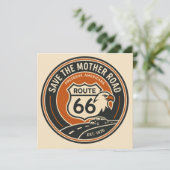 Carte Badge Route 66 Eagle Road (Debout devant)