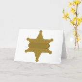 Carte Badge Sheriff (Fleur jaune)