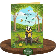 Badger de Forêt Folksy Crochet Sock Penser à vous