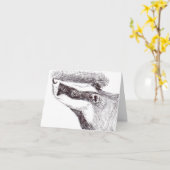 Carte Badger européen (a454) (Fleur jaune)