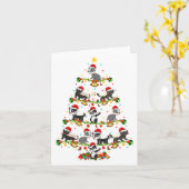 Carte Badger Lights Xmas Santa Badger Christmas Tree (Fleur jaune)