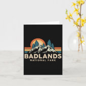 Carte Badlands National Park Souvenir Randonnée Camping (Fleur jaune)