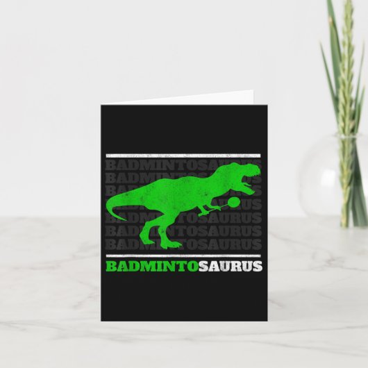 Carte Badminto Saurus Rex Birdie Shuttle Dino Badminton (Devant)