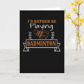 Carte Badminton (Fleur jaune)