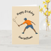 Carte Badminton (Fleur jaune)