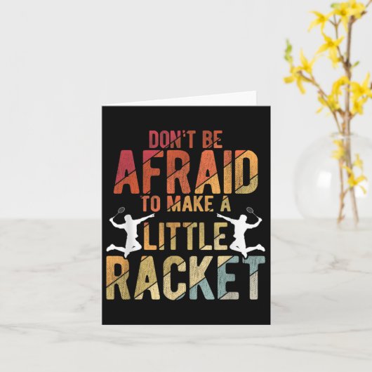 Carte Badminton (Fleur jaune)