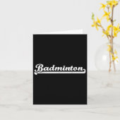 Carte Badminton (Fleur jaune)