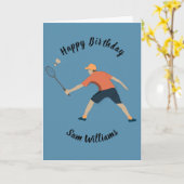 Carte Badminton (Fleur jaune)