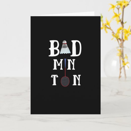 Carte Badminton 2 (Fleur jaune)