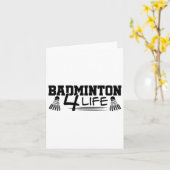 Carte Badminton 4 Life Graphic Badminton Player Navette (Fleur jaune)