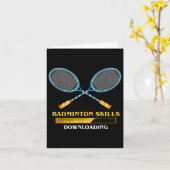 Carte Badminton 5  (Fleur jaune)