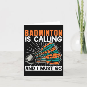 Carte Badminton Appelle Et Je Dois Aller Navette