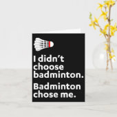 Carte Badminton Badminton (Fleur jaune)