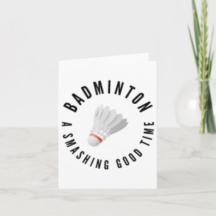 Carte Badminton_ Beau Temps, Volant de badminton