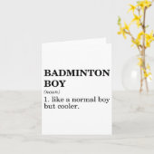 Carte Badminton Boy Noun Définition Shuttle Badminton Pl (Fleur jaune)