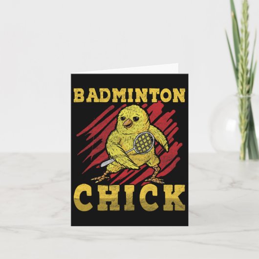 Carte Badminton Chick (Devant)