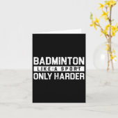 Carte Badminton Comme Un Sport Seulement Plus Harder Nav (Fleur jaune)
