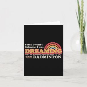 Carte Badminton Design