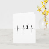 Carte Badminton Ecg fréquence de pulse de la navette (Fleur jaune)