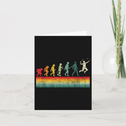 Carte Badminton Evolution - Retro Sports Lover Shuttle (Devant)