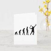 Carte Badminton Evolution Shuttle amusant (Fleur jaune)