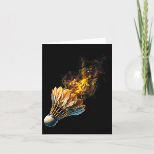 Carte Badminton Flames Shuttle Fire Ball